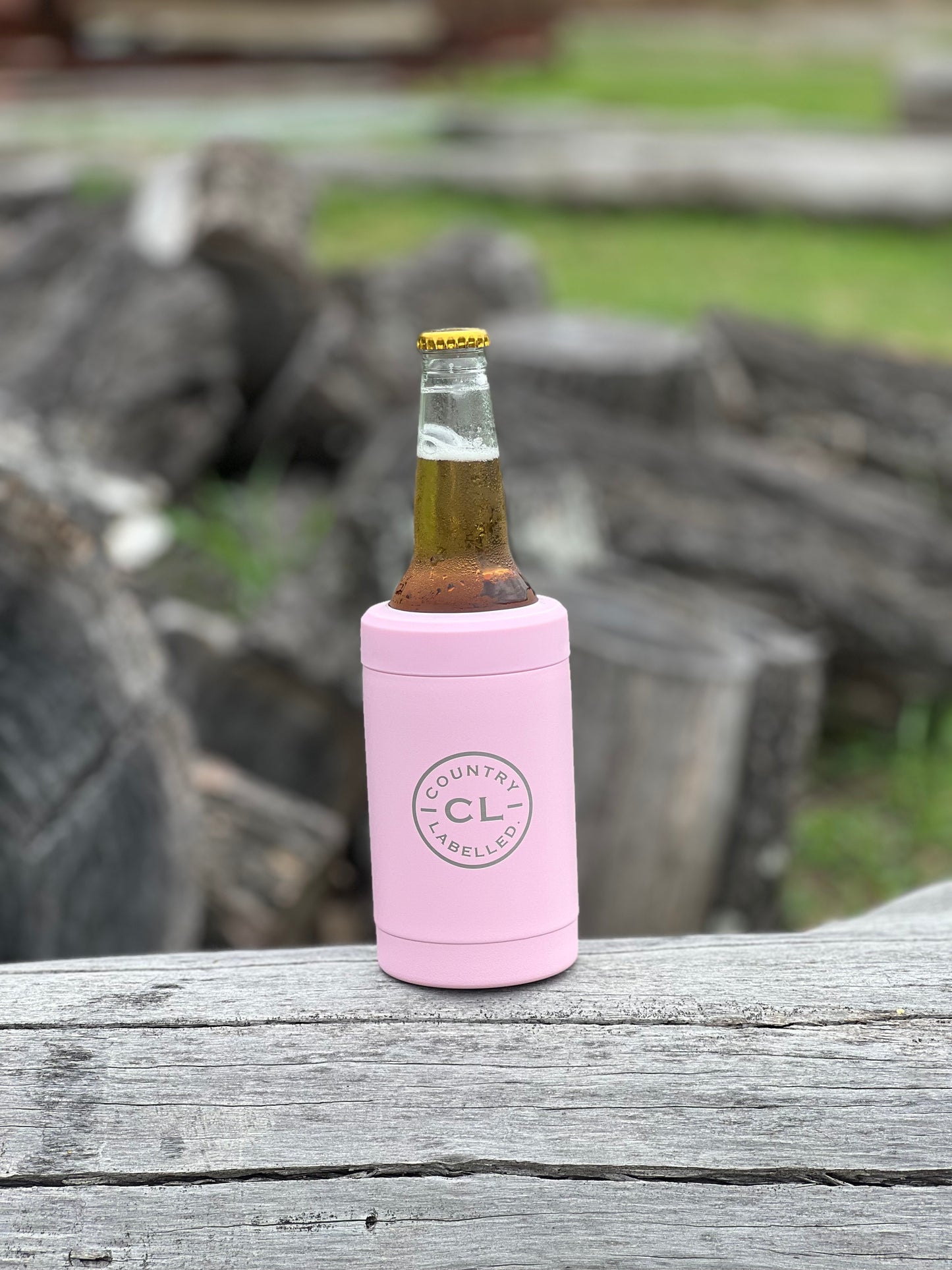 CL Insulated Stubbie Cooler - Pink