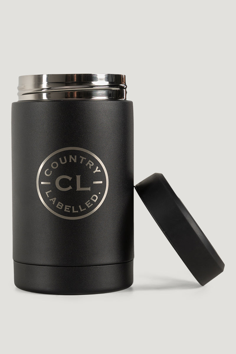 CL Insulated Stubbie Cooler - Black