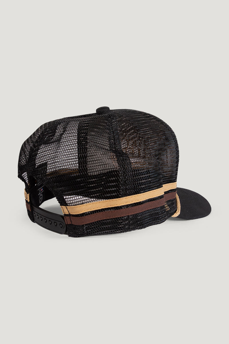 Country Labelled Cap - CL Badge Black & Gold