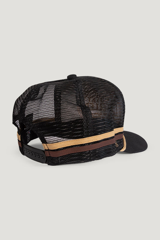 Country Labelled Cap - CL Badge Black & Gold