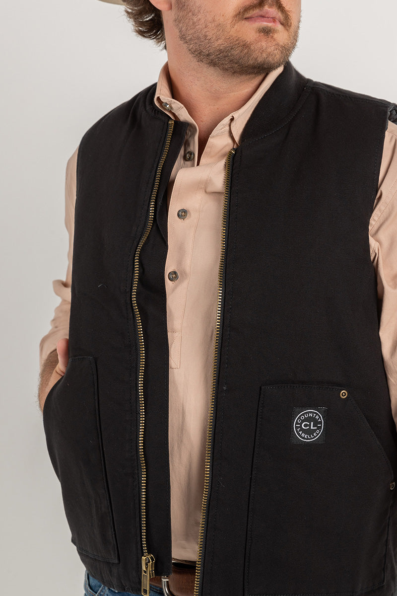 CL Canvas Vest - Black