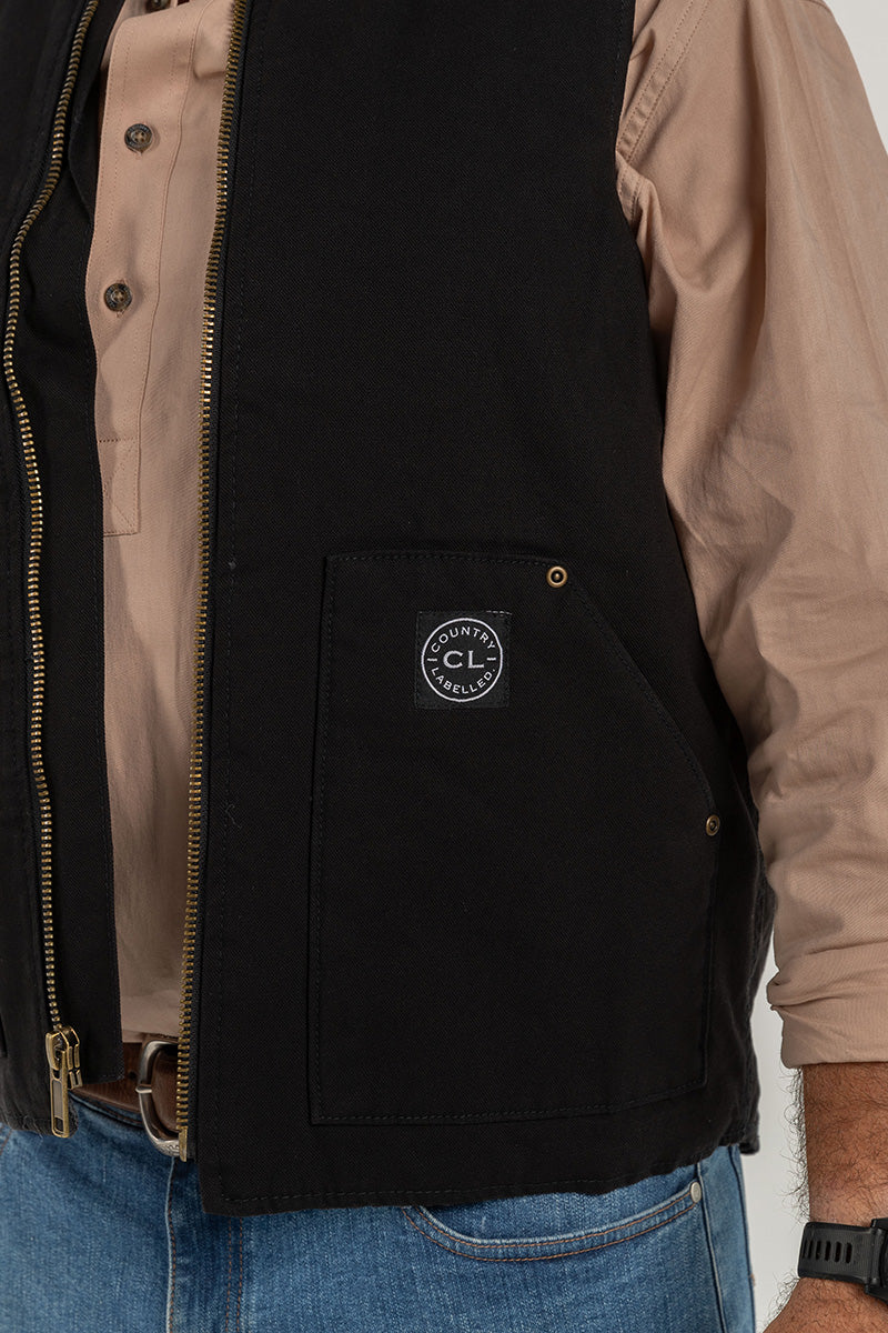 CL Canvas Vest - Black