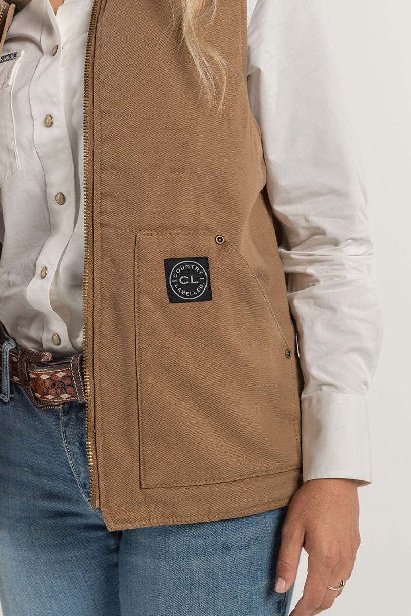 CL Canvas Vest - Frontier Brown