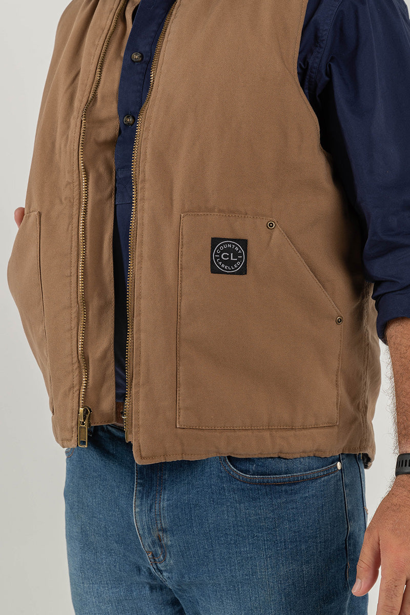 CL Canvas Vest - Frontier Brown