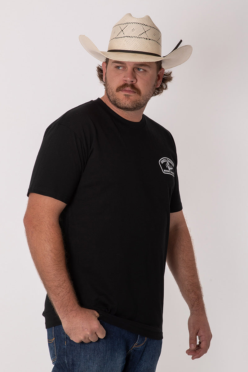 CL T Shirt - Black - Shell Raisin' Whiskey Shootin'