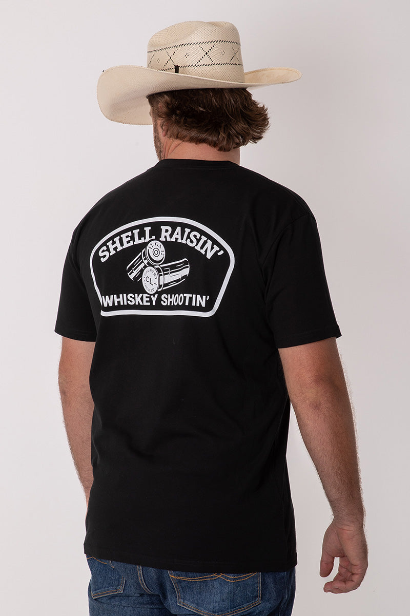CL T Shirt - Black - Shell Raisin' Whiskey Shootin'