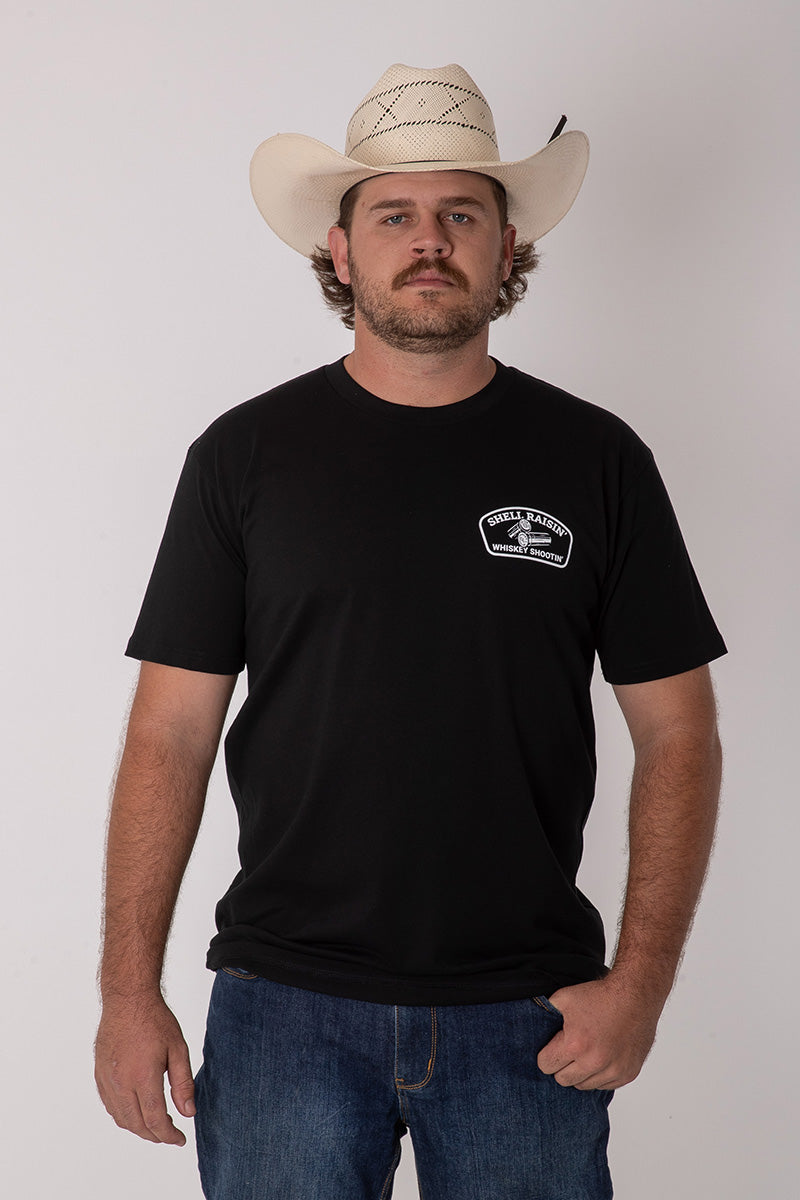 CL T Shirt - Black - Shell Raisin' Whiskey Shootin'