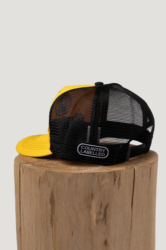 Country Labelled Cap - Bundy Rum Heritage Logo - Yellow