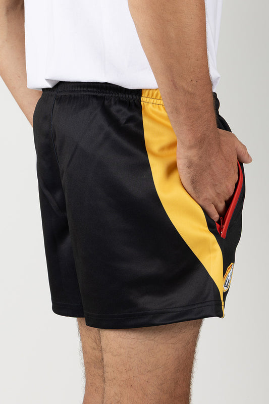 Footy Shorts - Bundy Rum - Black