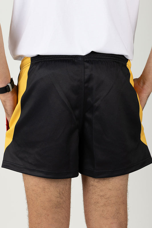 Footy Shorts - Bundy Rum - Black