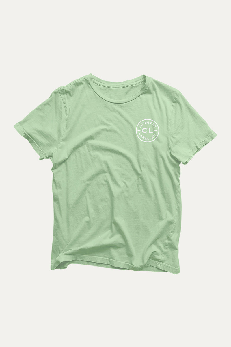 Kids Classic Signature CL T Shirt - Green - White Logo
