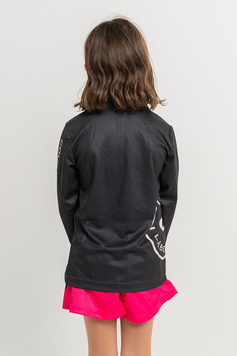 Kids Signature Fishing Shirt - Black & Tan