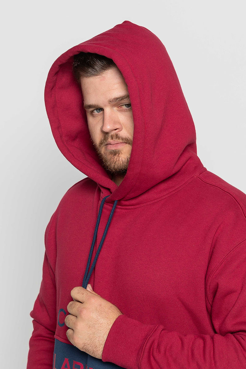 Mens - Heritage Two-Tone - Hoodie - Burgundy & Navy