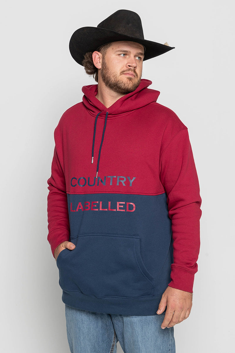 Mens - Heritage Two-Tone - Hoodie - Burgundy & Navy
