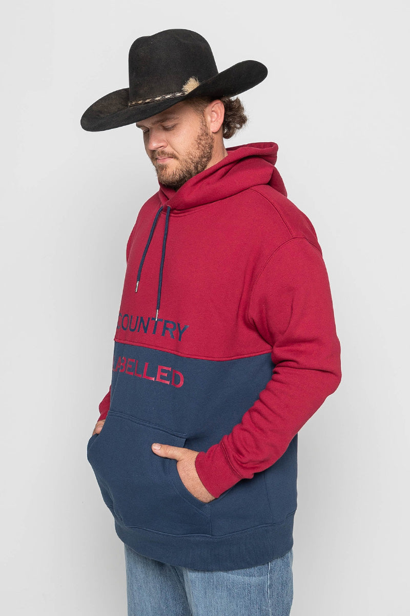 Mens - Heritage Two-Tone - Hoodie - Burgundy & Navy