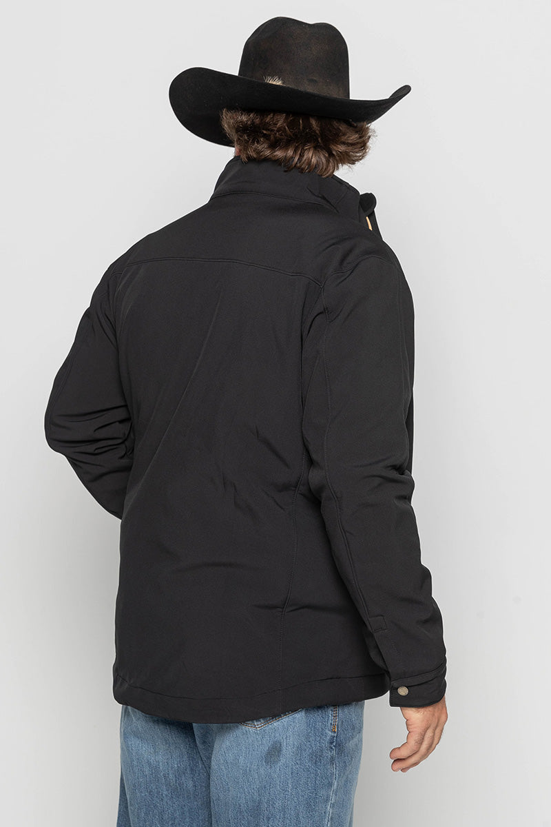Mens - Maverick - Soft Shell Jacket - Black & Tan