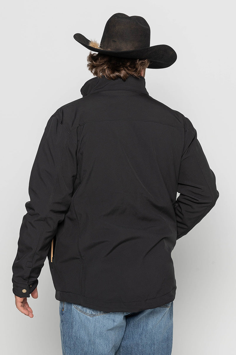 Mens - Maverick - Soft Shell Jacket - Black & Tan