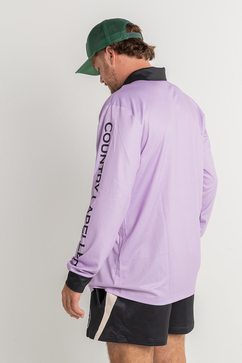 Signature Fishing Shirt - Lilac & Black