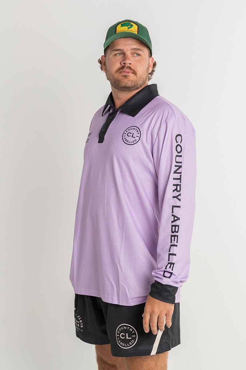 Signature Fishing Shirt - Lilac & Black