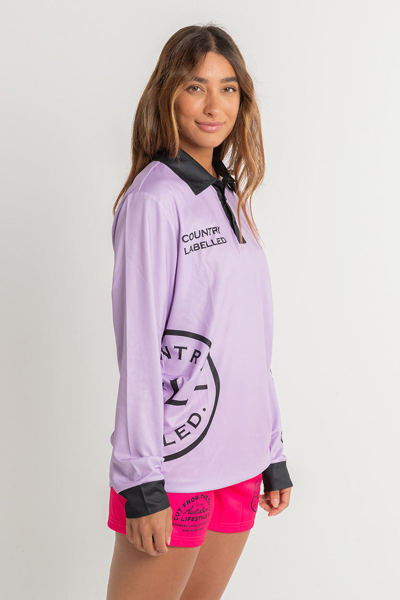 Signature Fishing Shirt - Lilac & Black