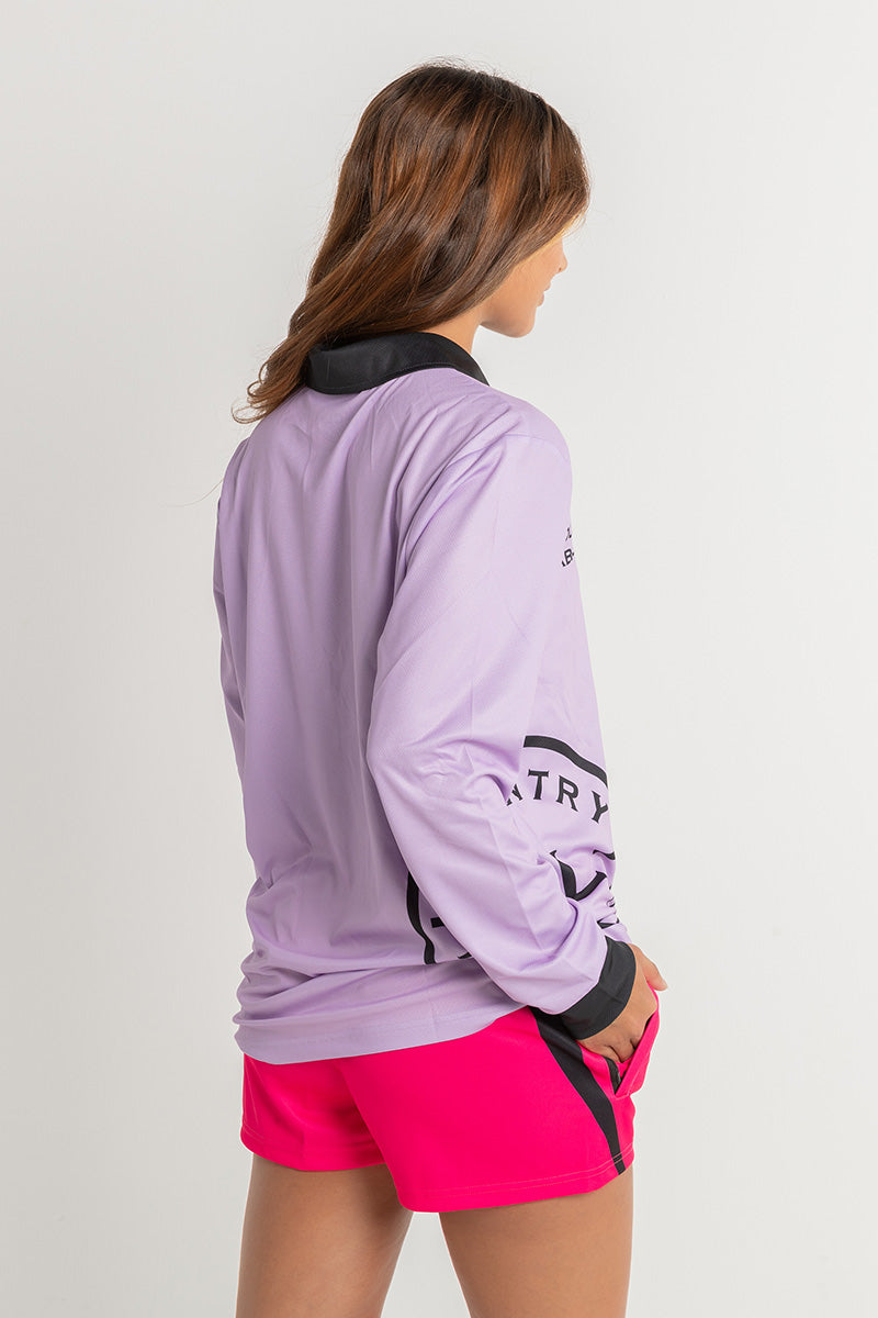 Signature Fishing Shirt - Lilac & Black