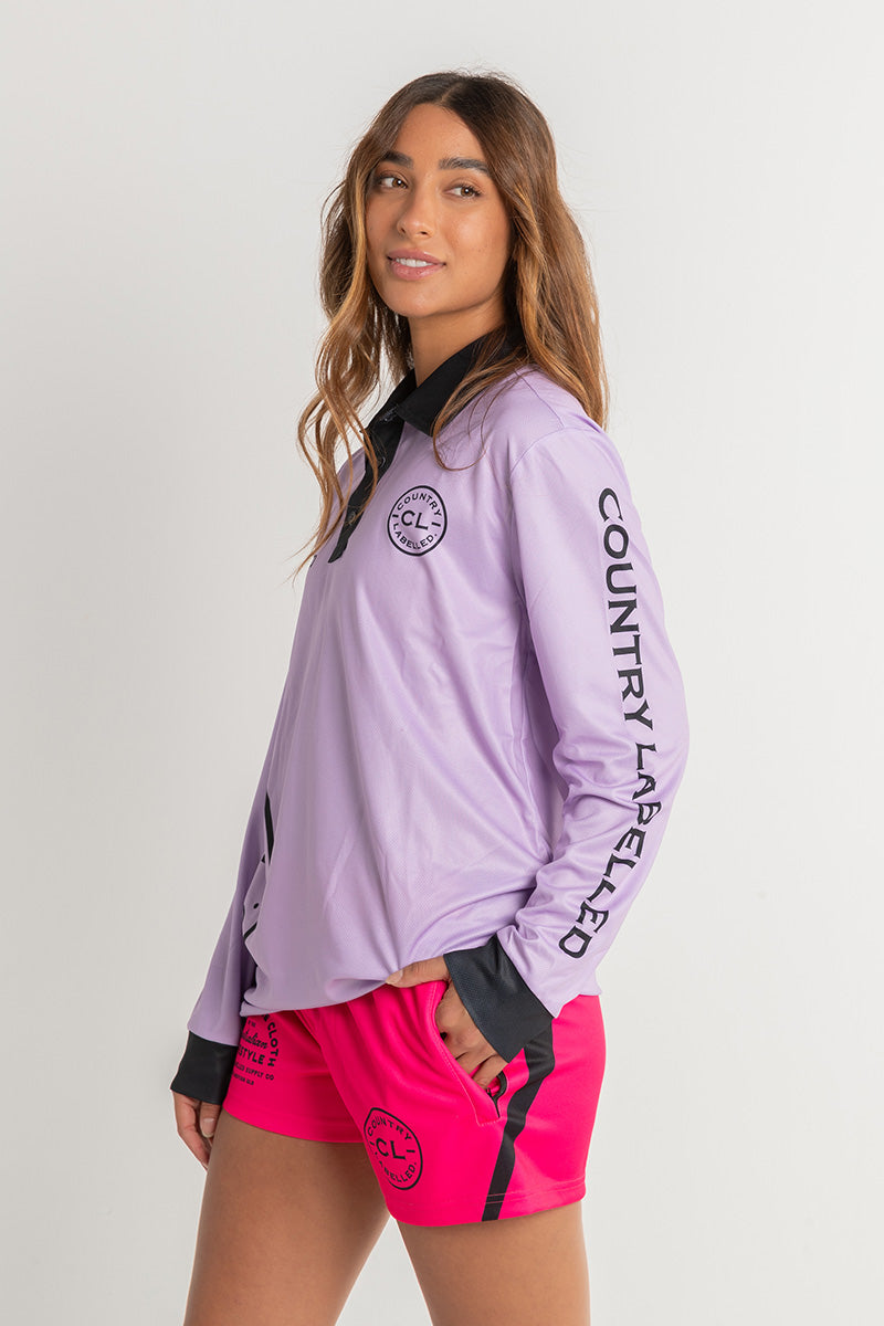 Signature Fishing Shirt - Lilac & Black