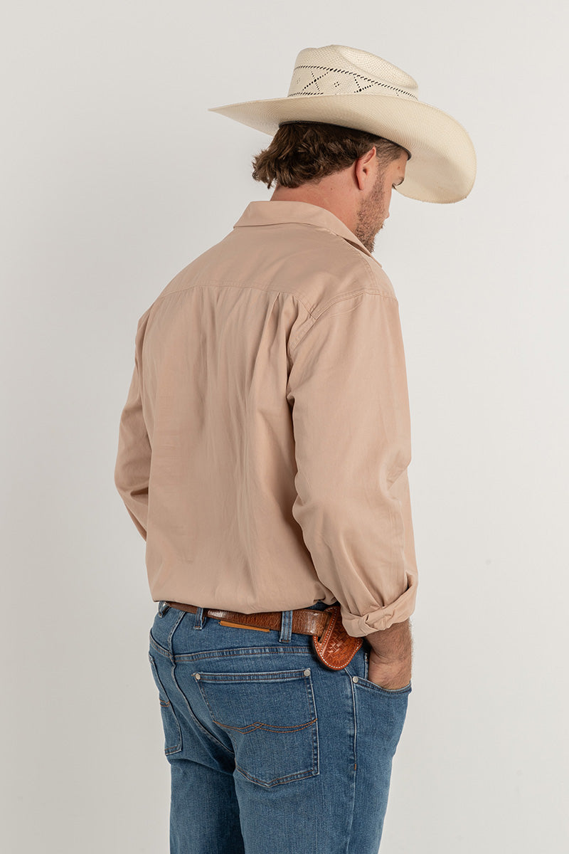 The Cattleman's Work Shirt - Beige