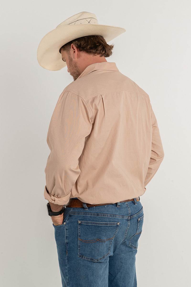 The Cattleman's Work Shirt - Beige