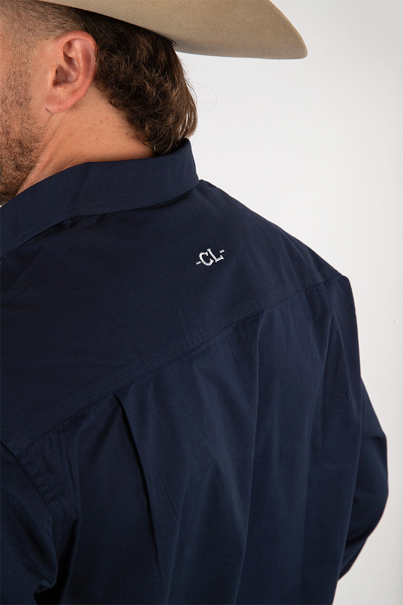 The Cattleman's Work Shirt - Navy