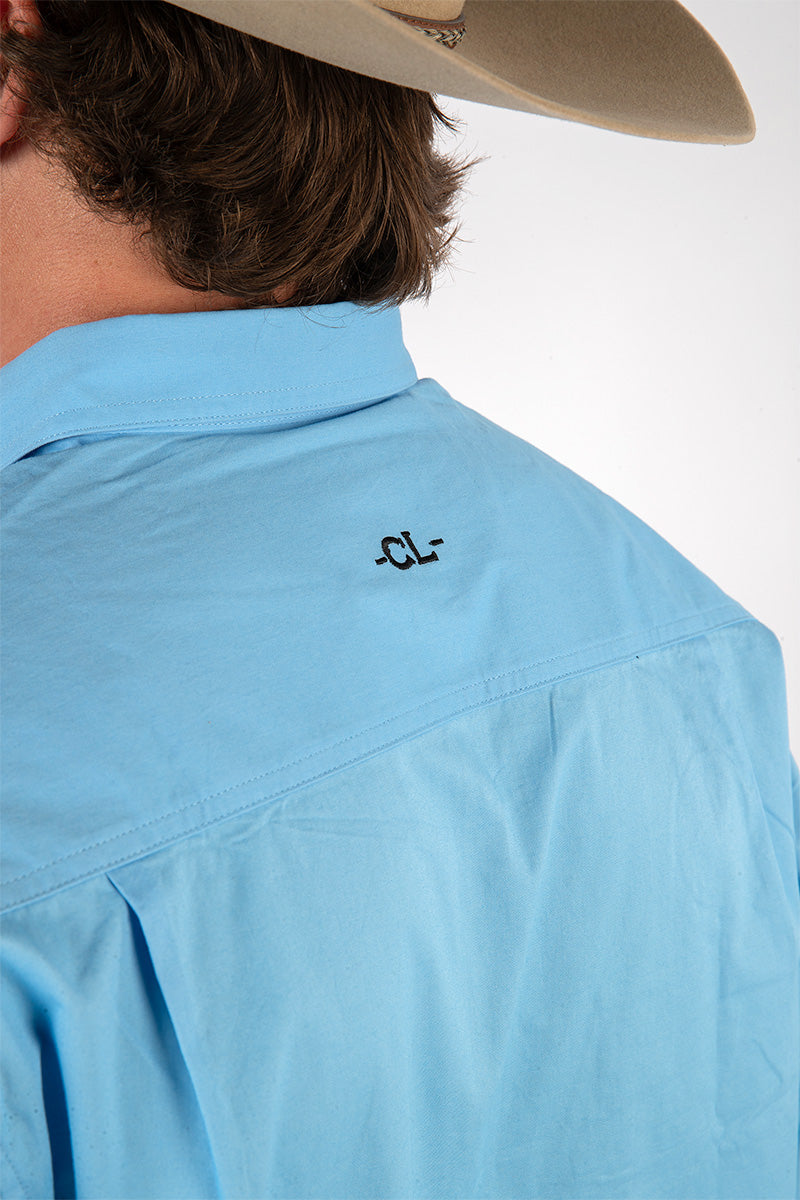 The Cattleman's Work Shirt - Sky Blue