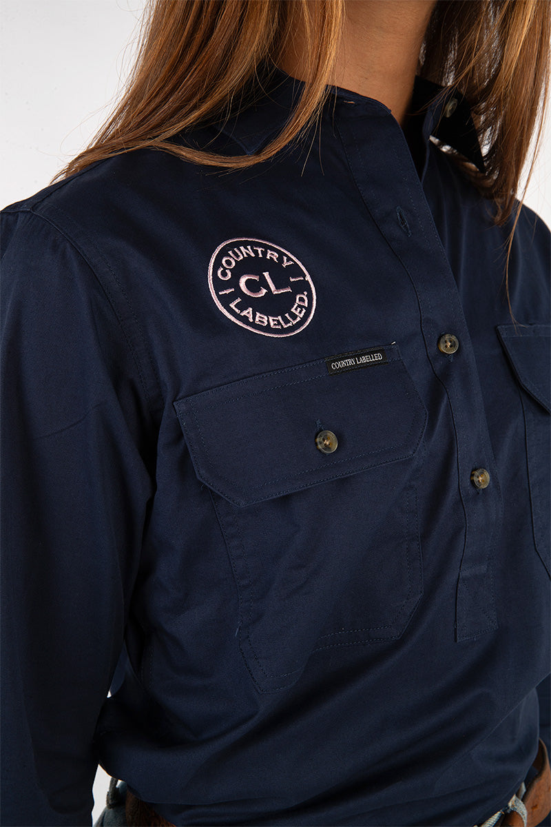 The Matilda Work Shirt - Navy