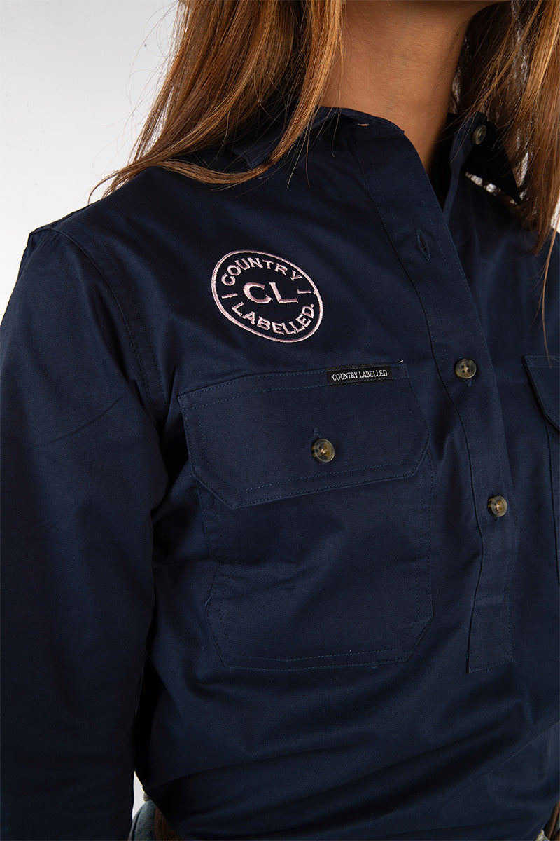 The Matilda Work Shirt - Navy