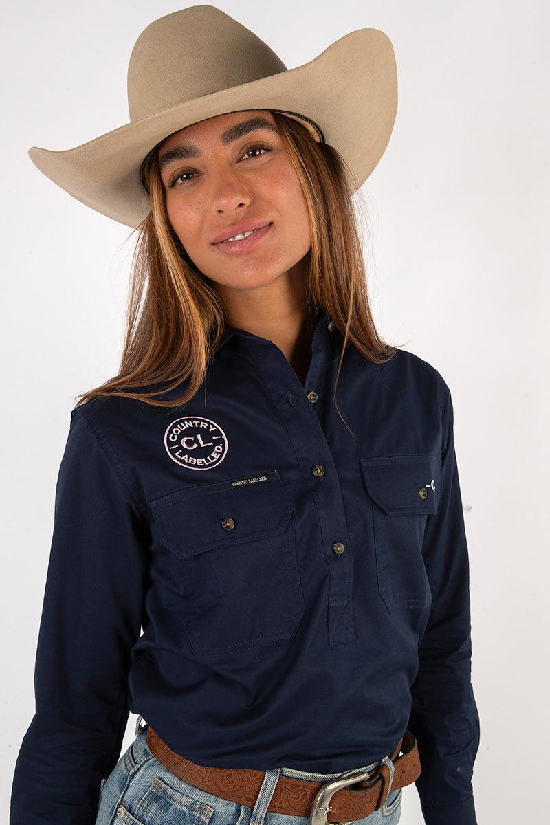 The Matilda Work Shirt - Navy