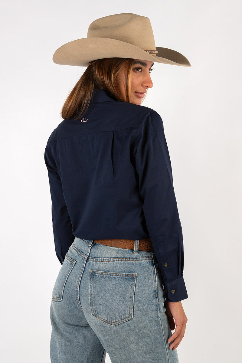 The Matilda Work Shirt - Navy