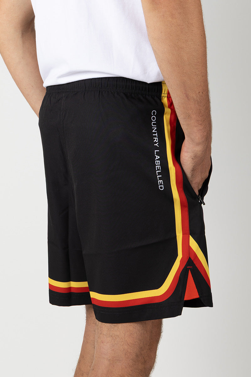 Training Shorts - Bundy Rum - Black