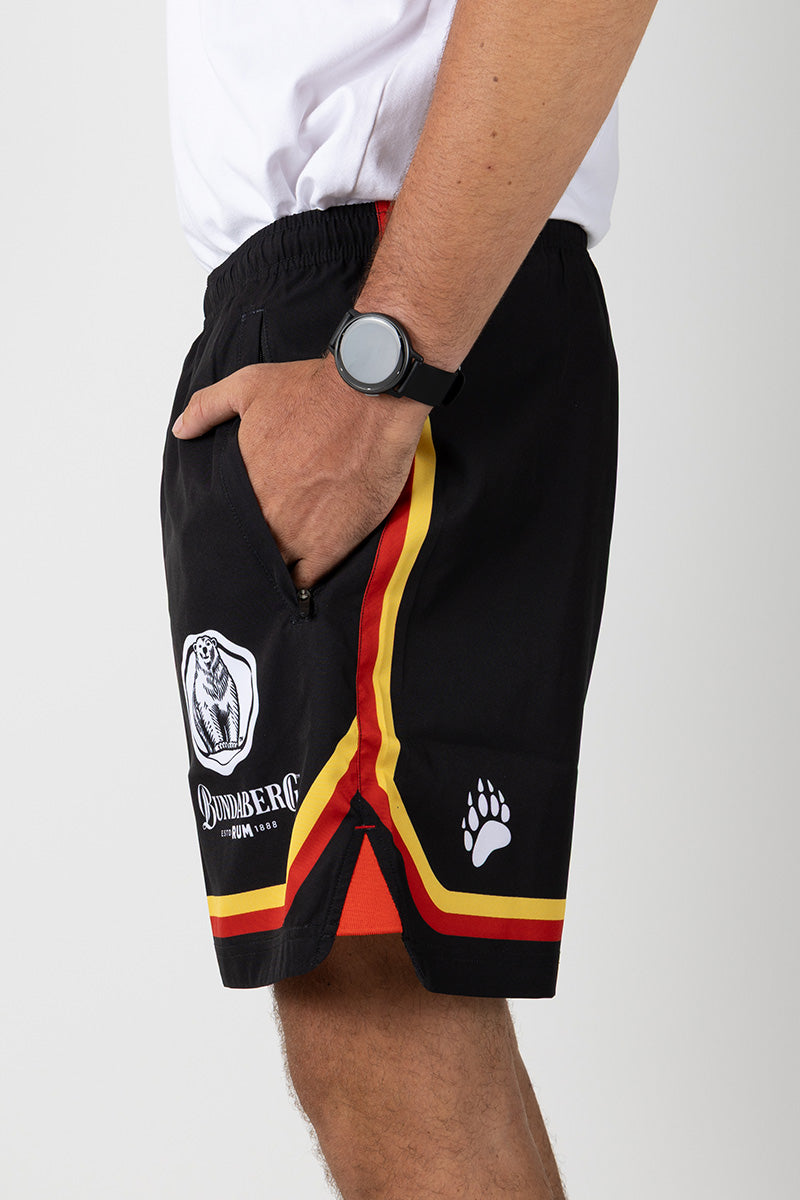Training Shorts - Bundy Rum - Black