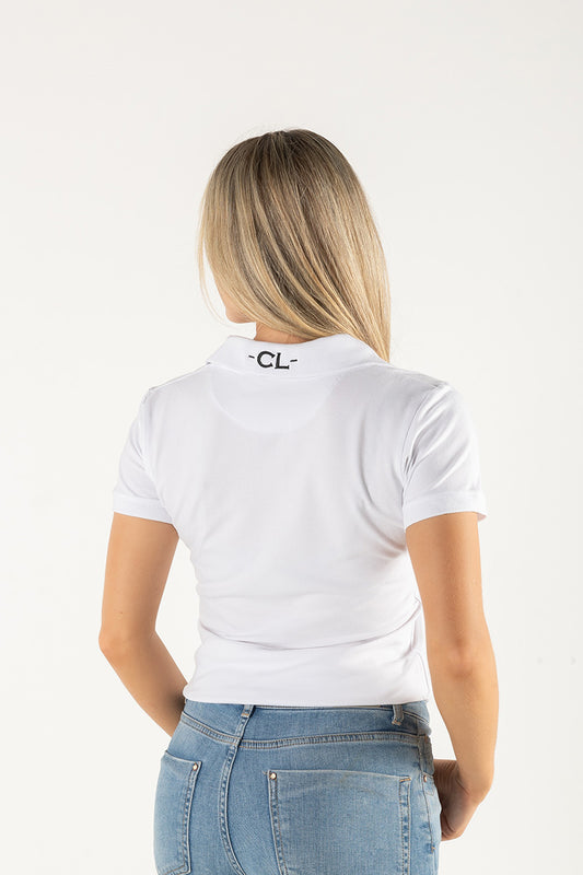 Women's Original Polo shirts - White - Black Logo