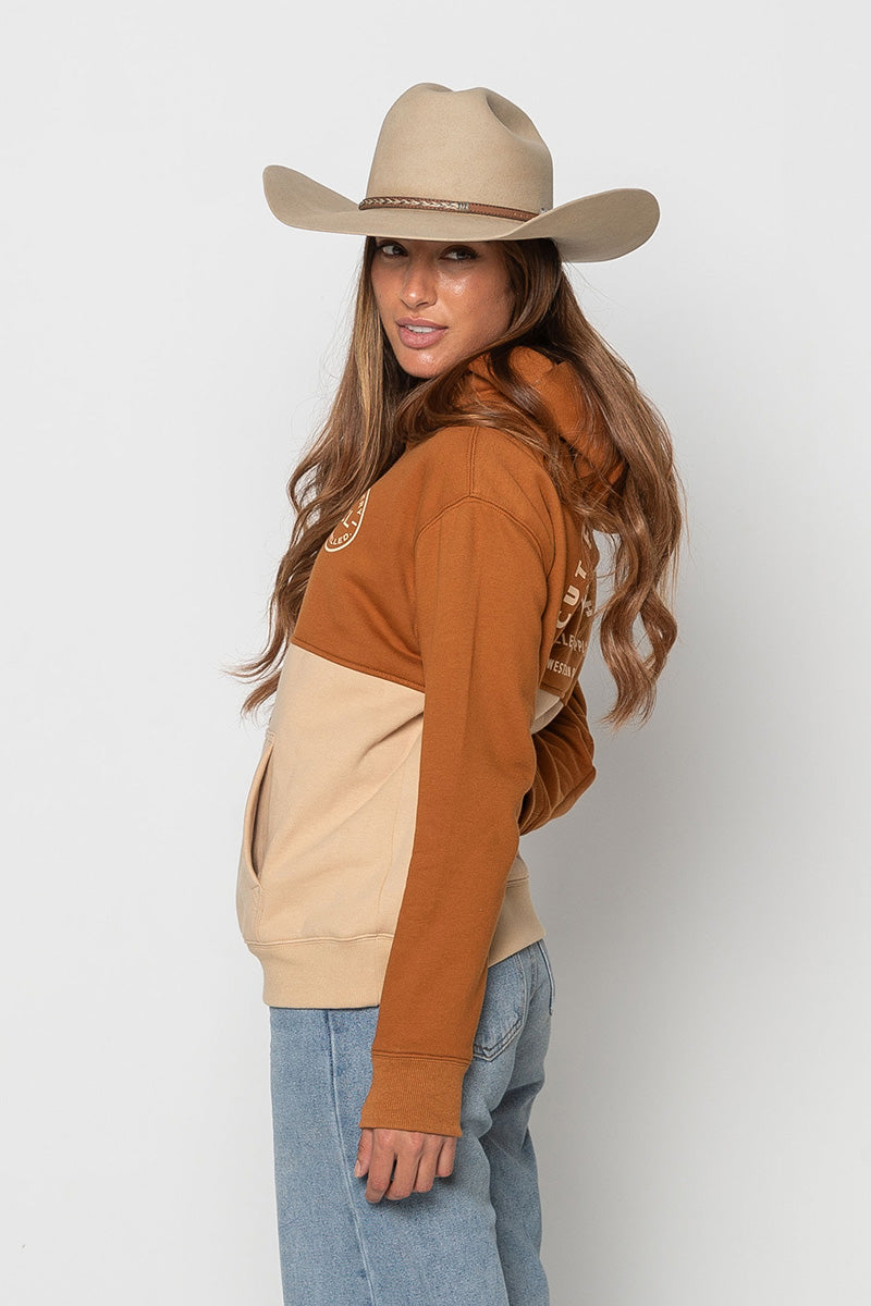Womens - Heritage Two-Tone - Hoodie - Camel & Tan