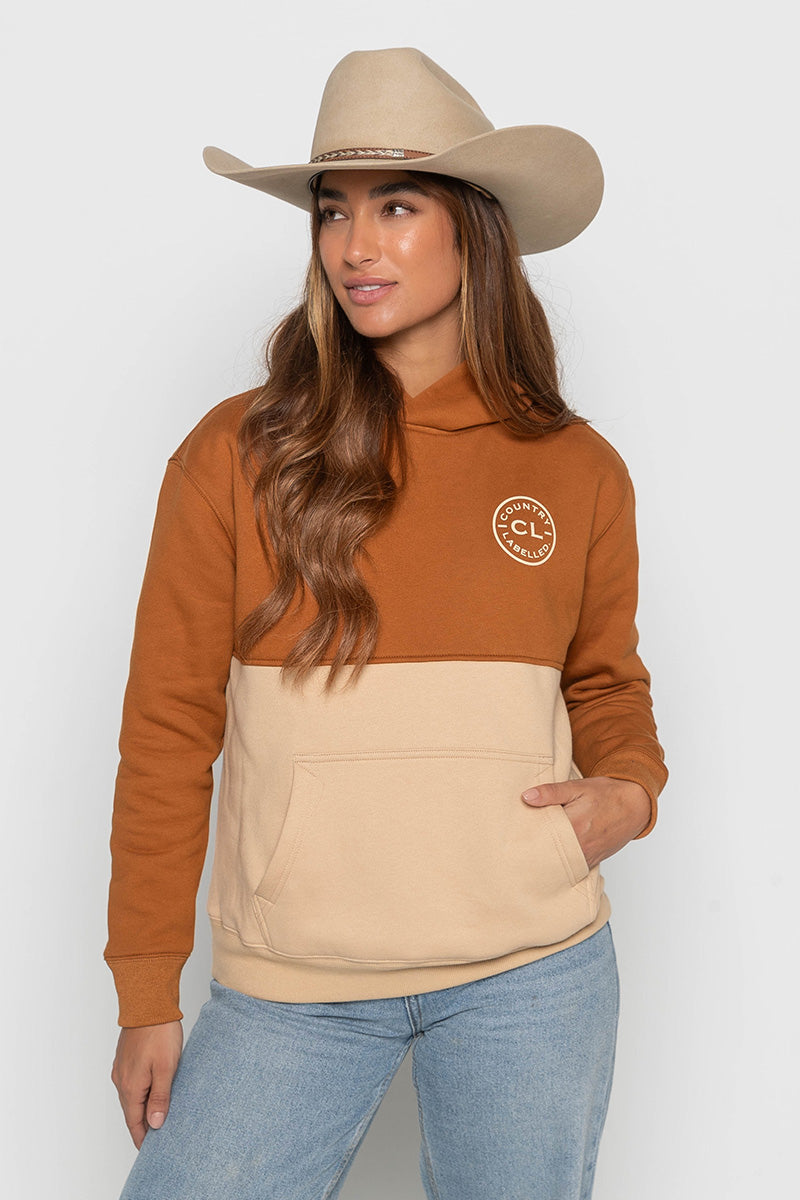 Womens - Heritage Two-Tone - Hoodie - Camel & Tan