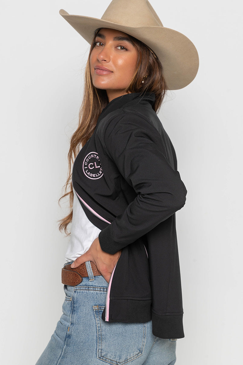 Womens - Rustler - Soft Shell Jacket - Black & Pink