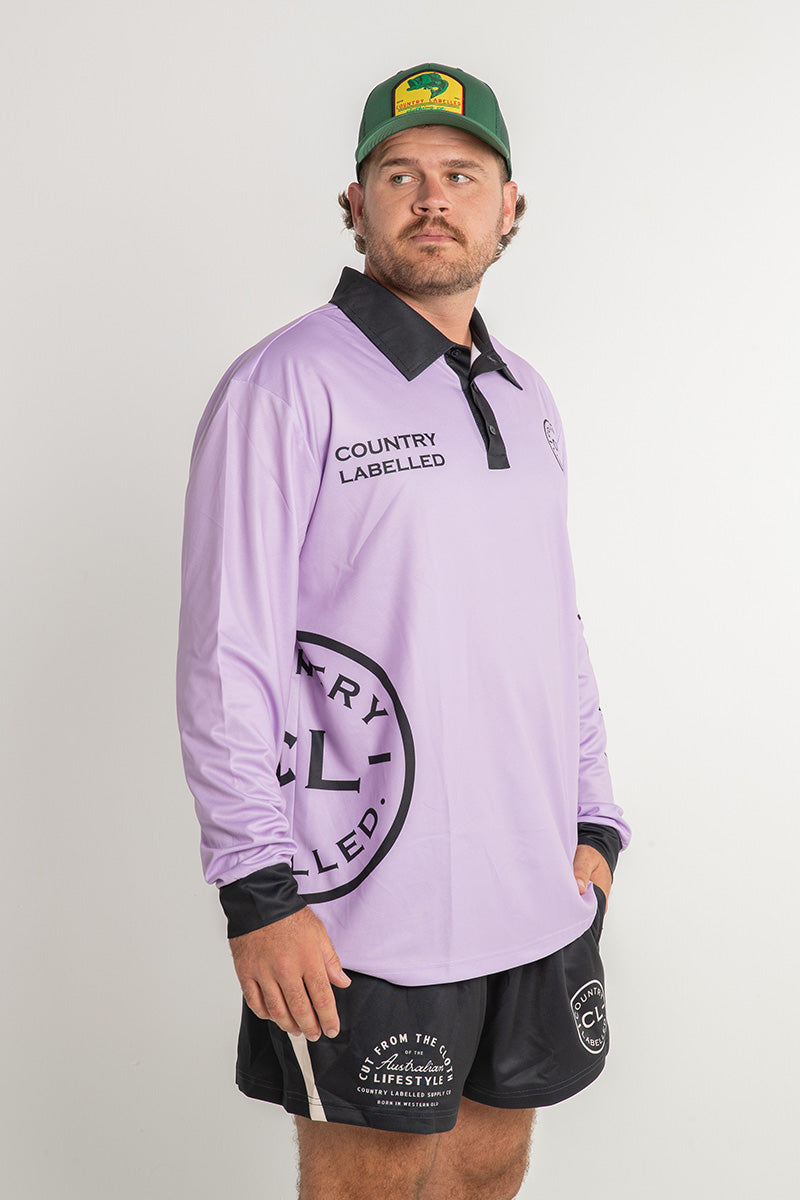 Signature Fishing Shirt - Lilac & Black