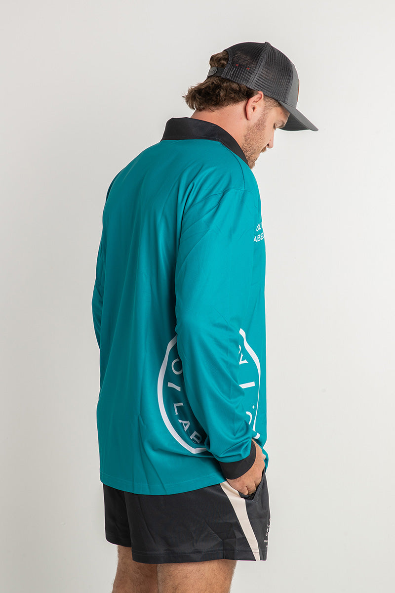 Signature Fishing Shirt - Teal & White