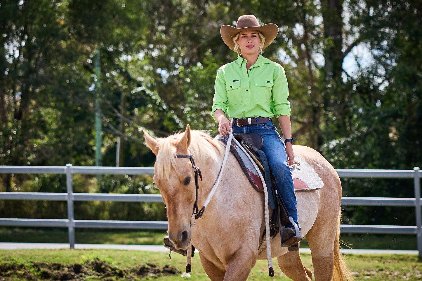 The Matilda Work Shirt - Apple Green