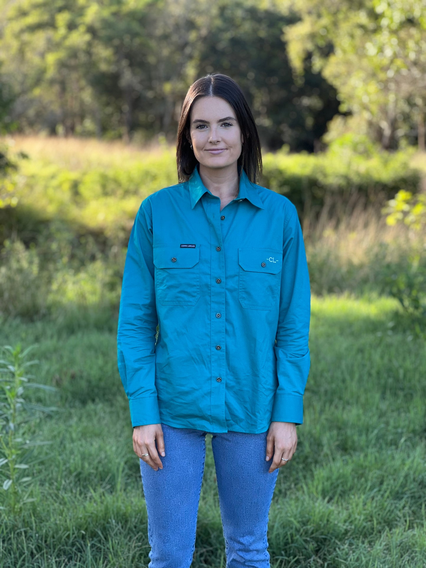 The Arena Full Button Work Shirt - Teal