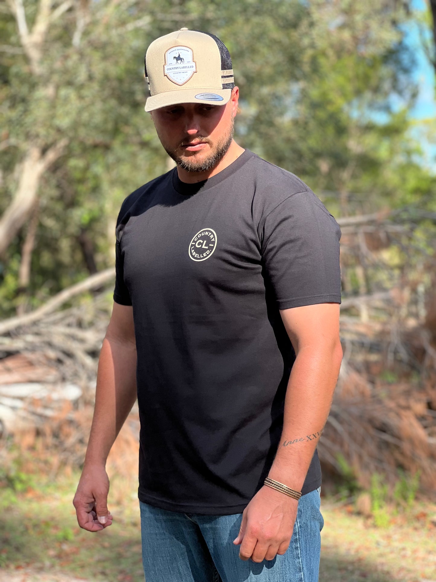 CL T Shirt  - Black - Pig Hunting Logo