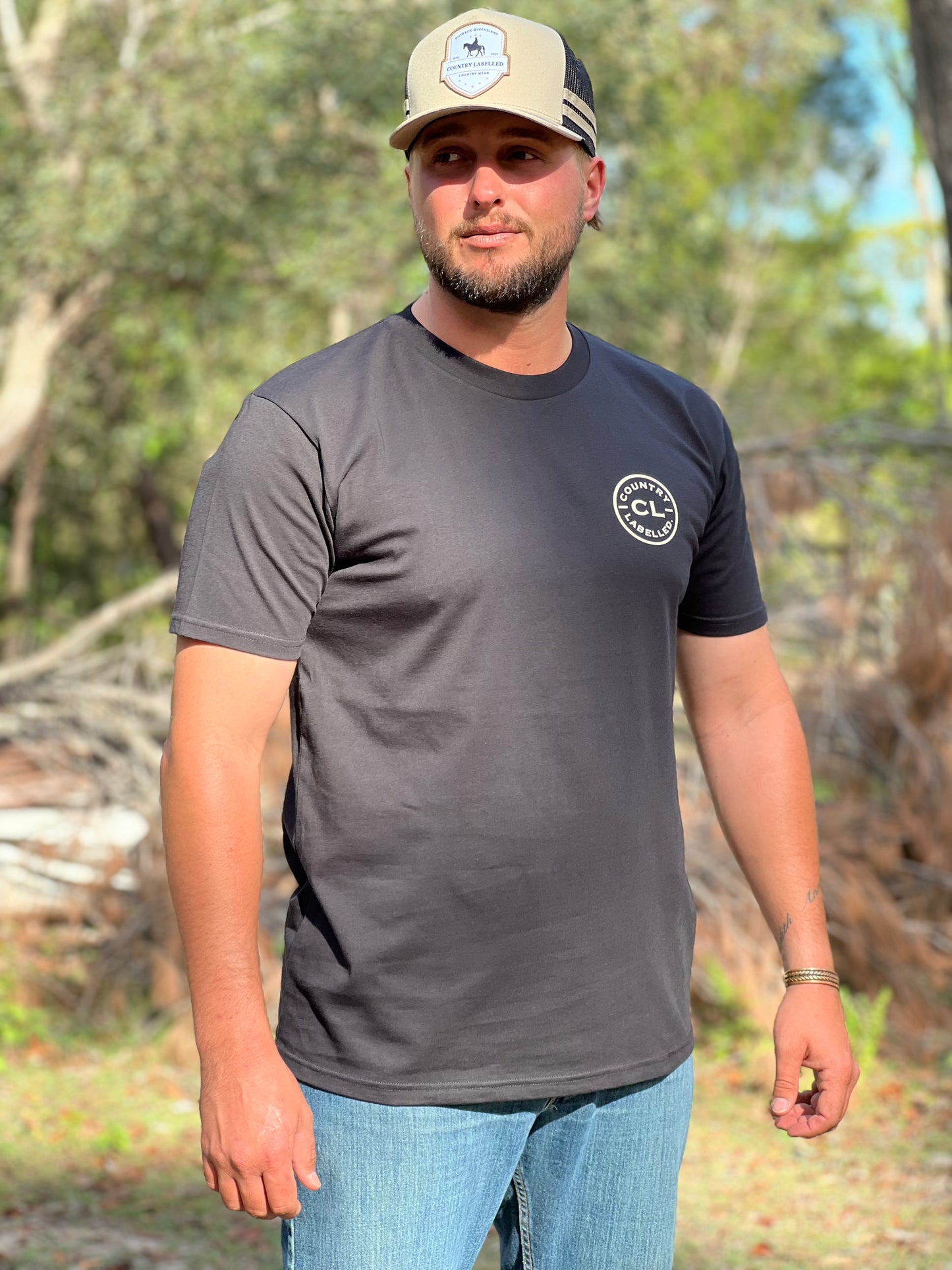 CL T Shirt  - Black - Pig Hunting Logo