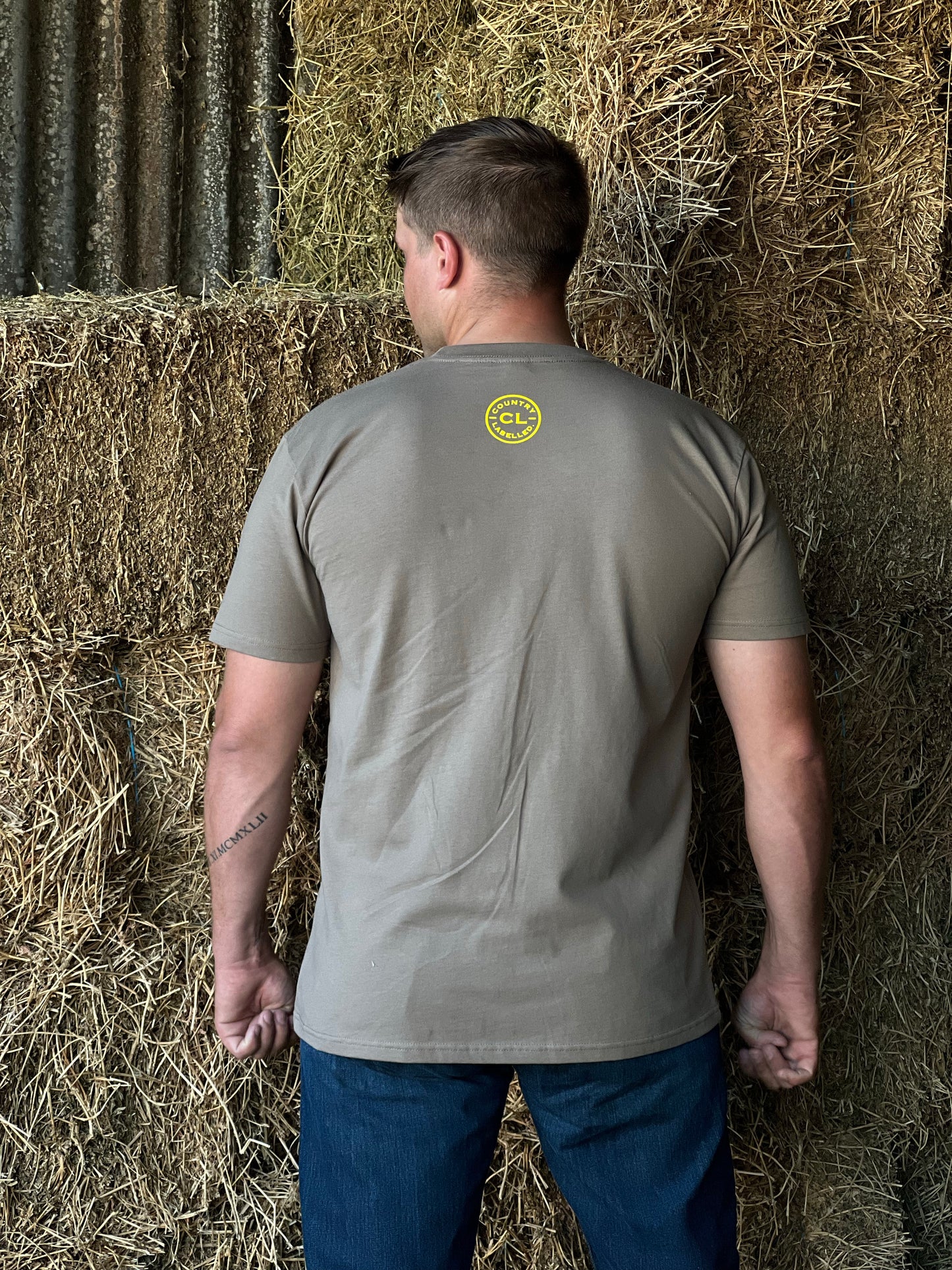 CL T Shirt  - Coffee - Bucking Horse Logo