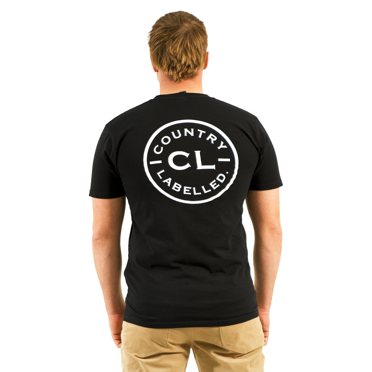 Mens Classic Signature CL T Shirt  - Black - White Logo