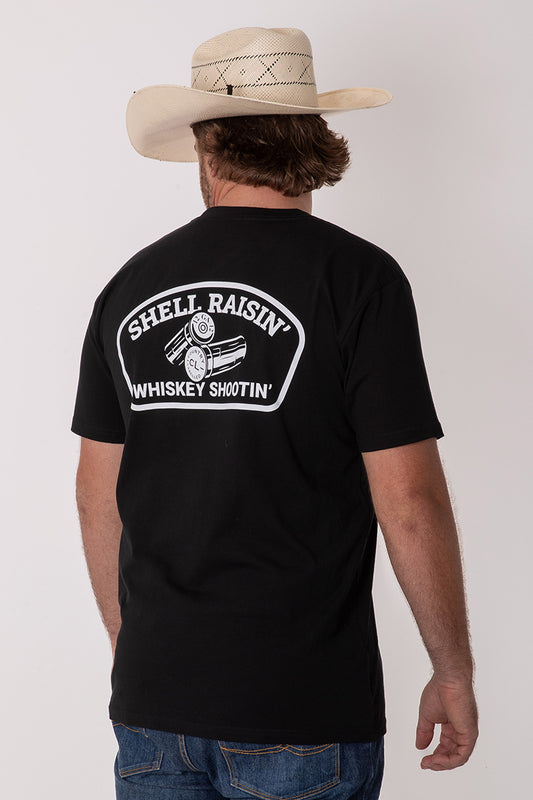 CL T Shirt  - Black - Shell Raisin' Whiskey Shootin'