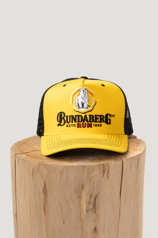 Country Labelled Cap - Bundy Rum Heritage Logo - Yellow